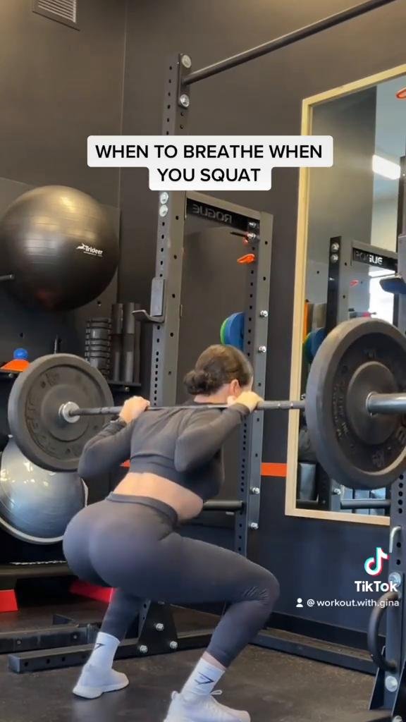 WHEN TO BREATHE When you squat!