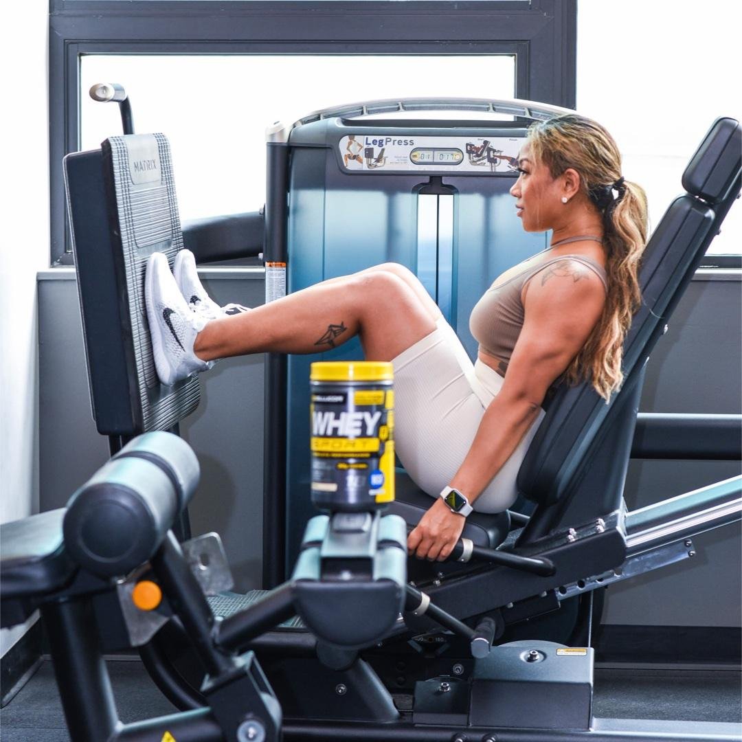Leg Press with Loaded Plates
