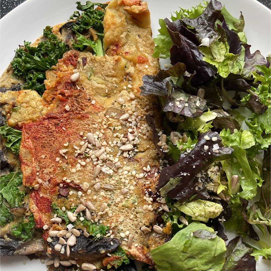 Chickpea omelette