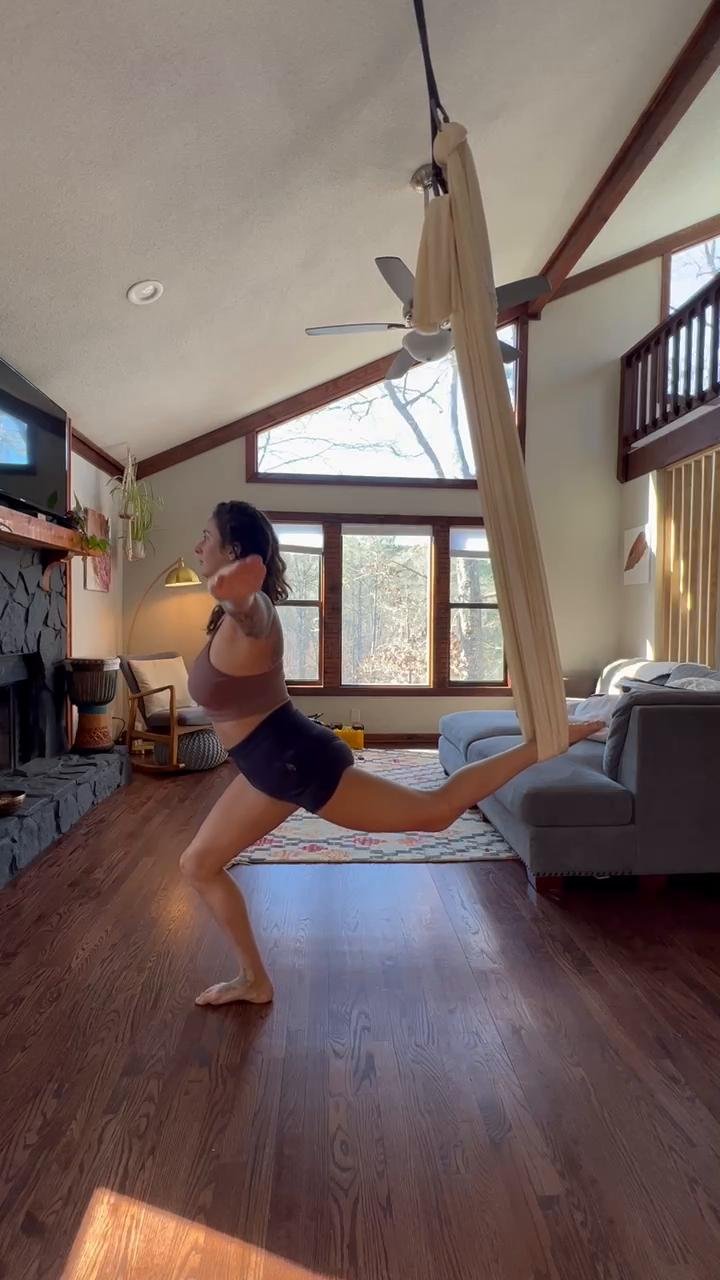 Build Strength with the Aerial Yoga Hammock