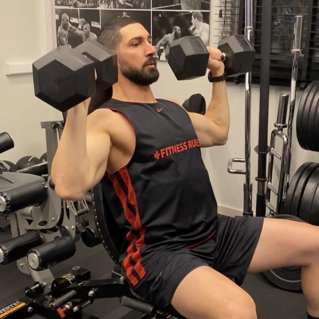 - Upper back - Glutes - Front Delts - Calves - Abs