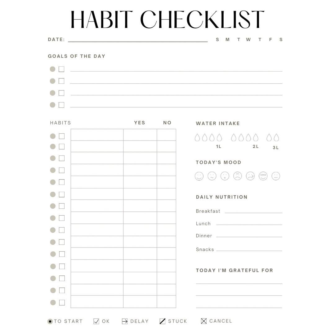 Daily habit tracker
