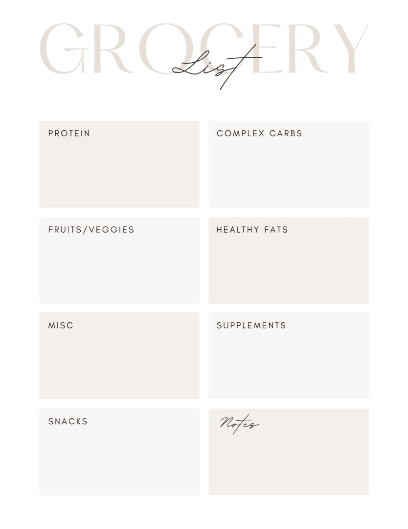 Grocery List