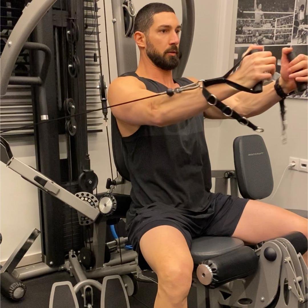 - Lower Chest - Quads - Traps - Calves