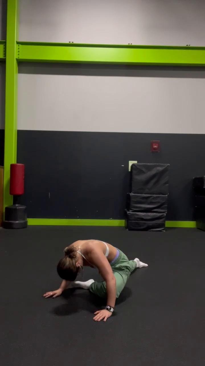 Floor stretching routine
