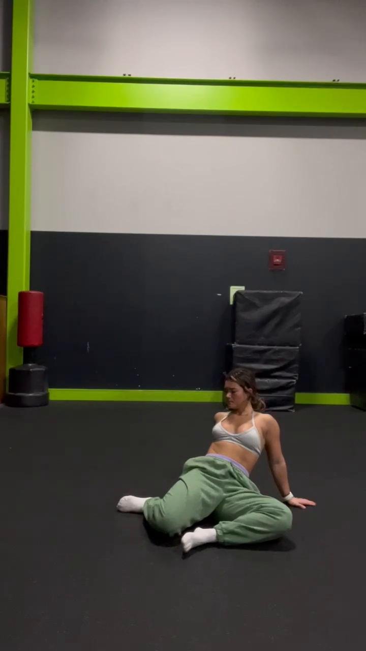 Floor stretching routine