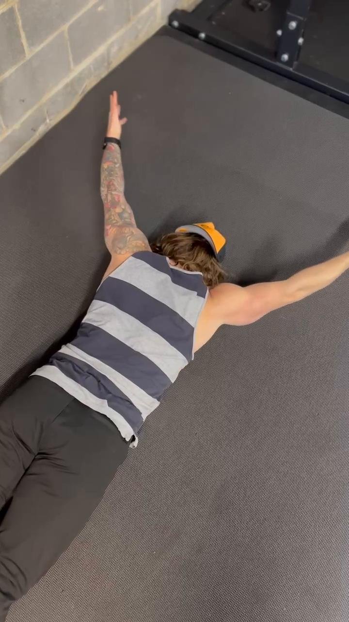 Dumbbell Push strength workout