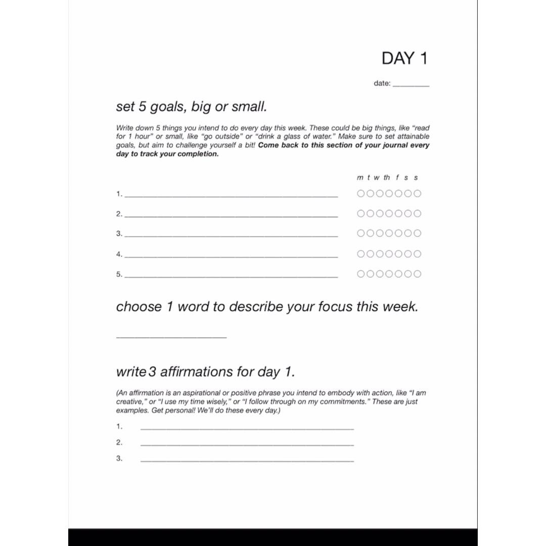 DAY 1 - JOURNALING