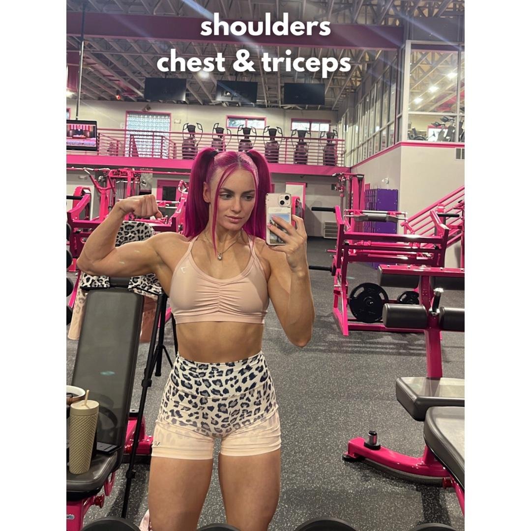 Shoulders, chest & triceps!