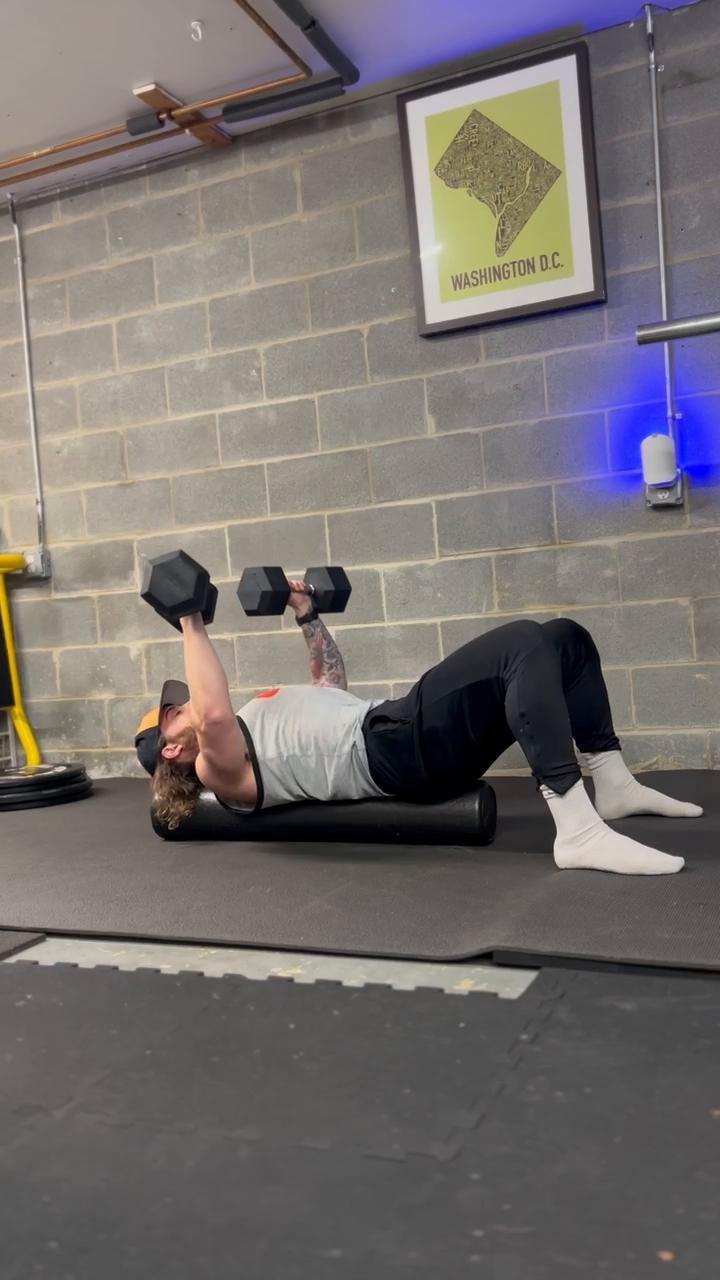 Dumbbell Push strength workout