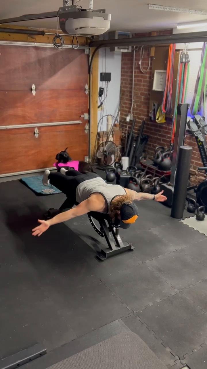 Dumbbell Push strength workout