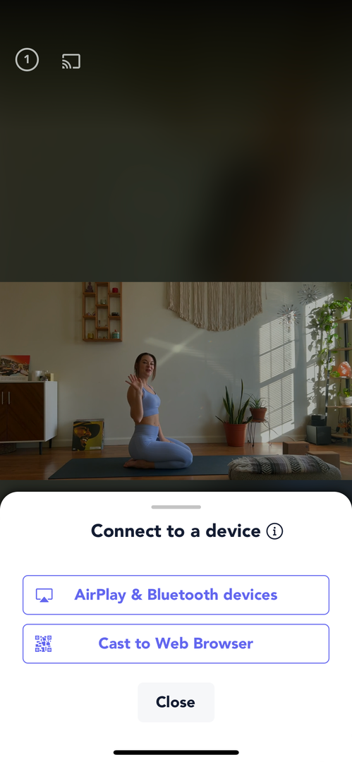 Stream Anywhere in the app