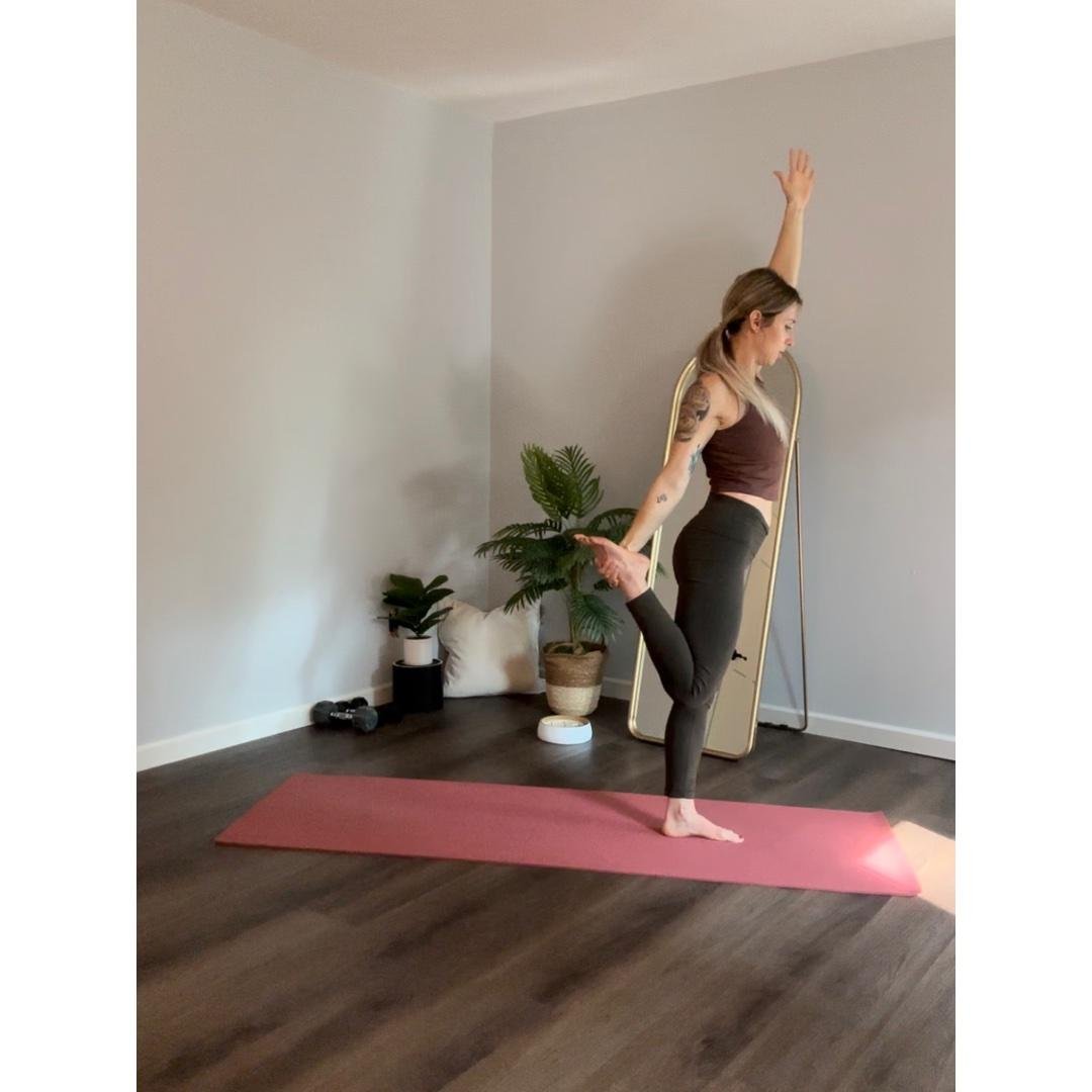 Standing bow pulling pose flow