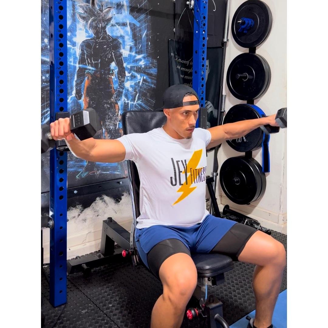 Dumbbell lateral raise (seated)