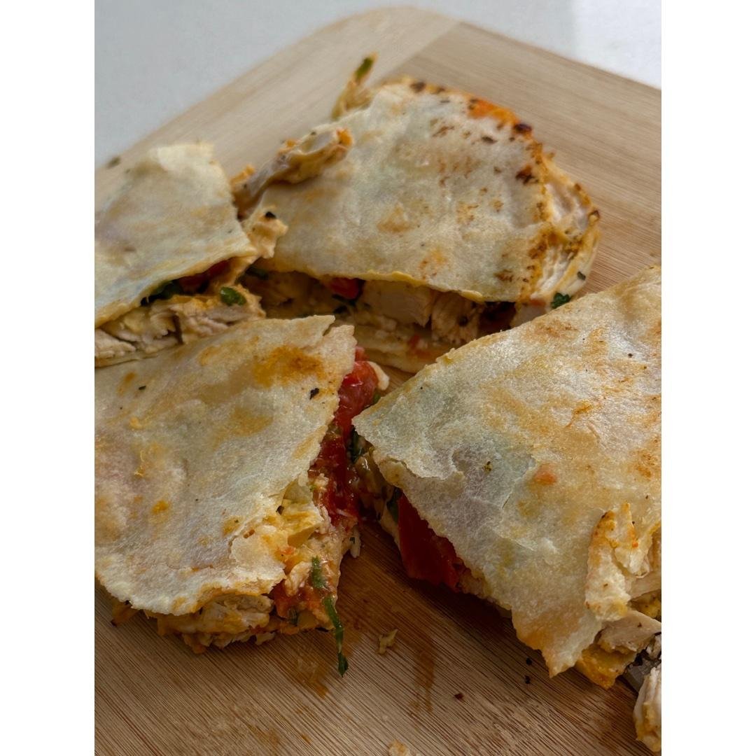 Hummus Chicken Quesadillas