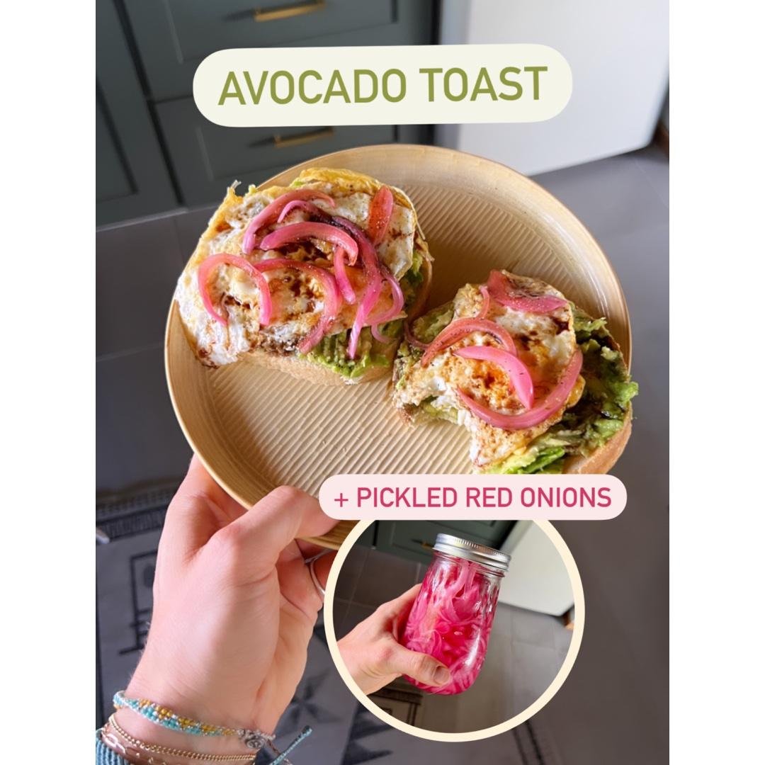 Avocado Toast + Pickled Red Onions