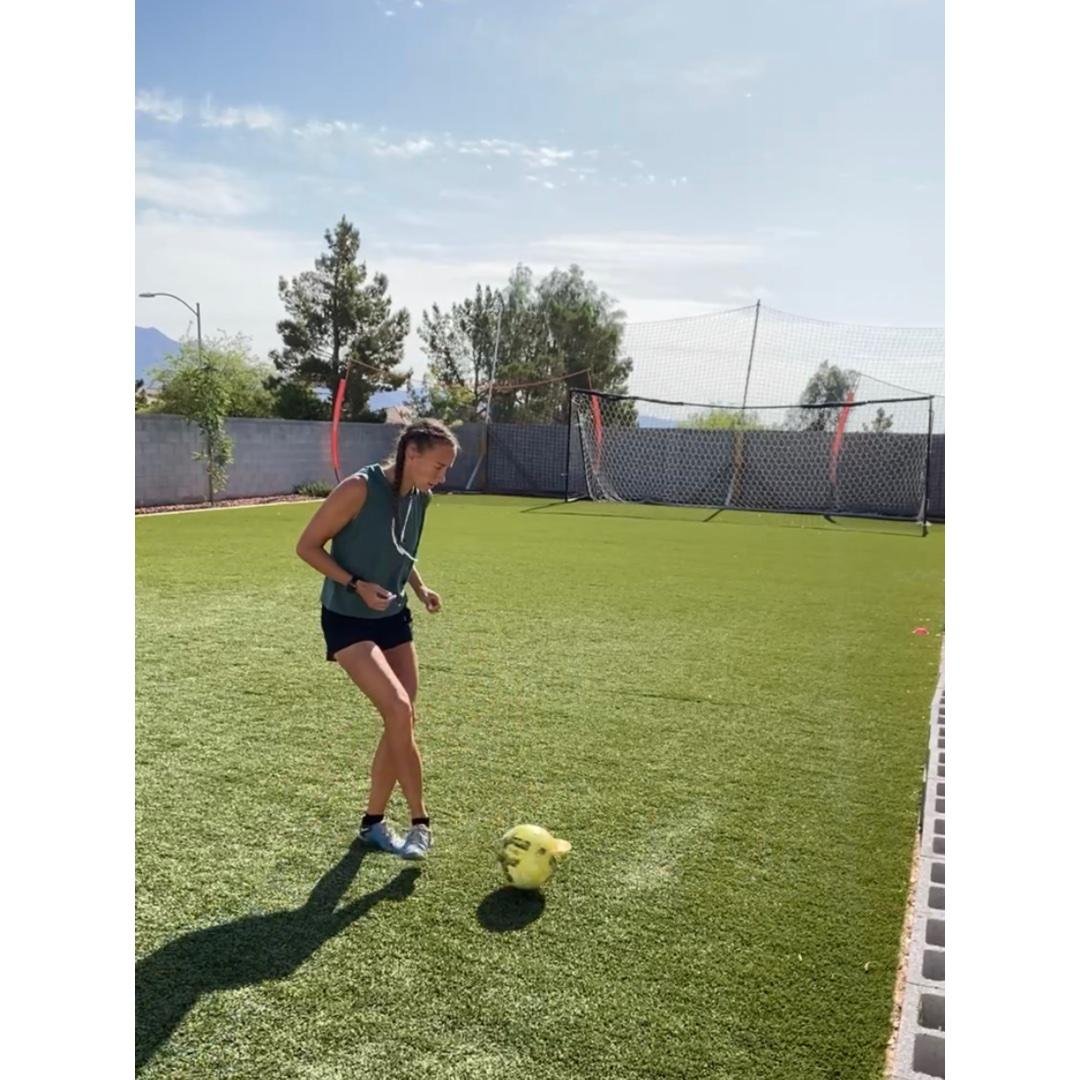 Inside of foot then pass wall ball variation