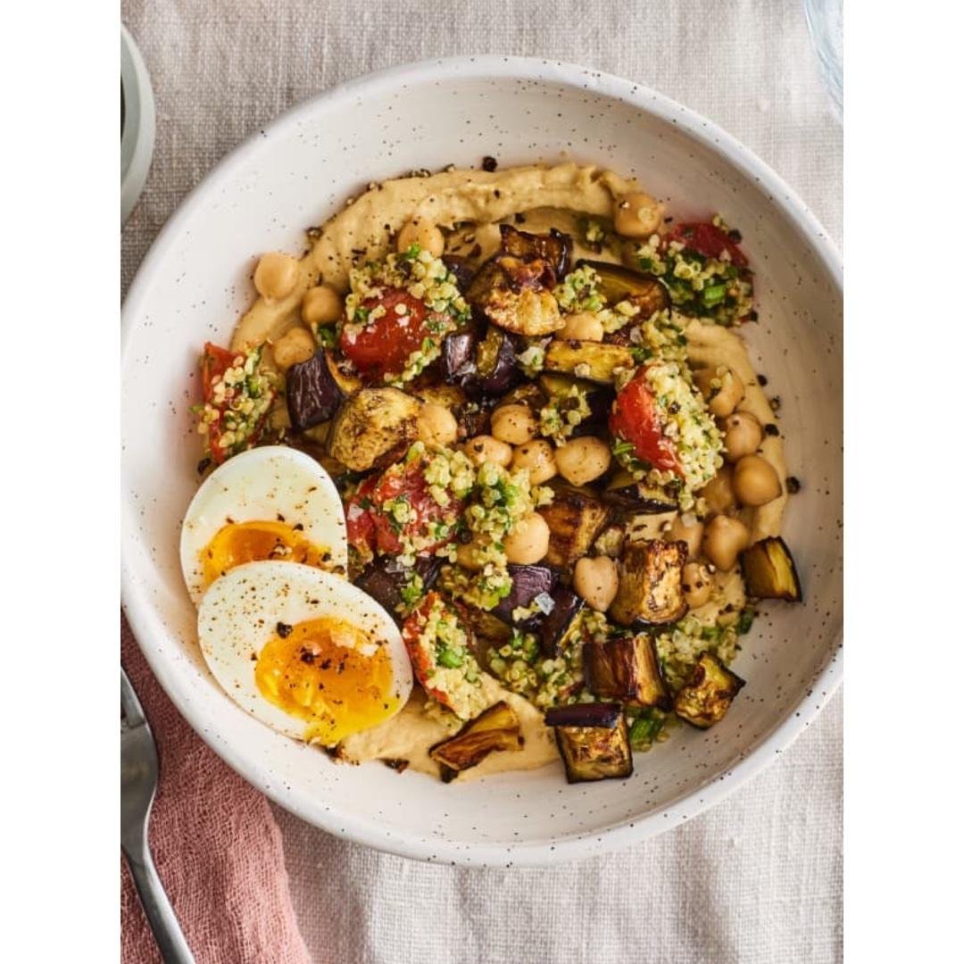 Chickpea and Egg Breakfast Bowl