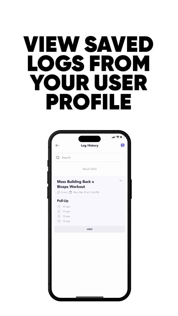 LOG YOUR WORKOUTS