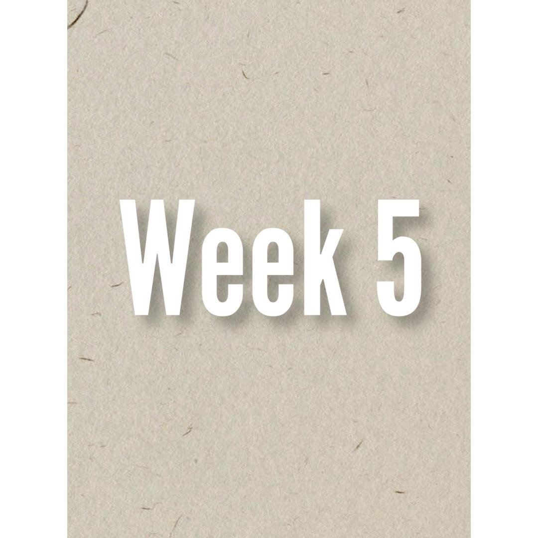 Week 5 of 8