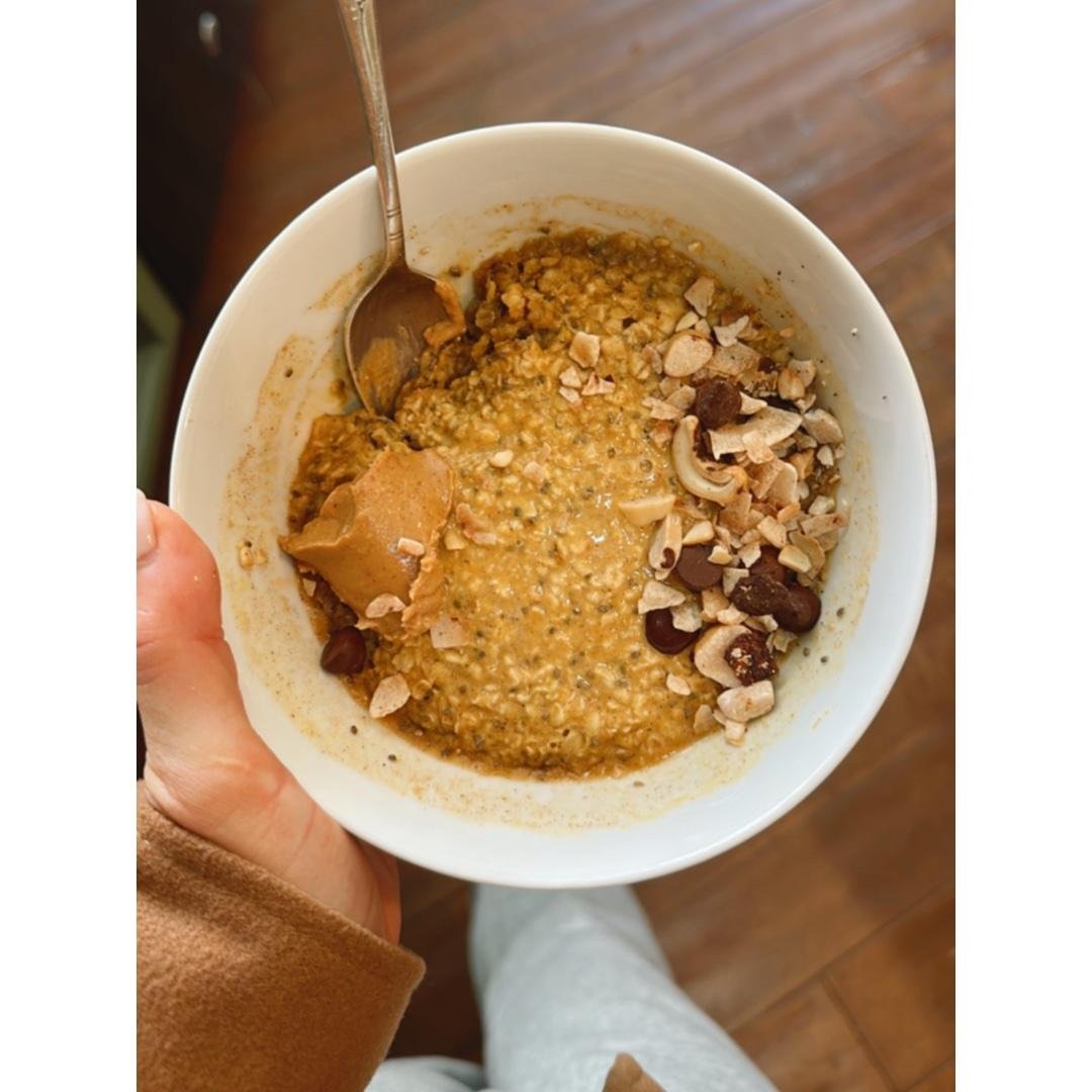 Breakfast- Pumpkin Spice Protein Oatmeal 🎃🧡