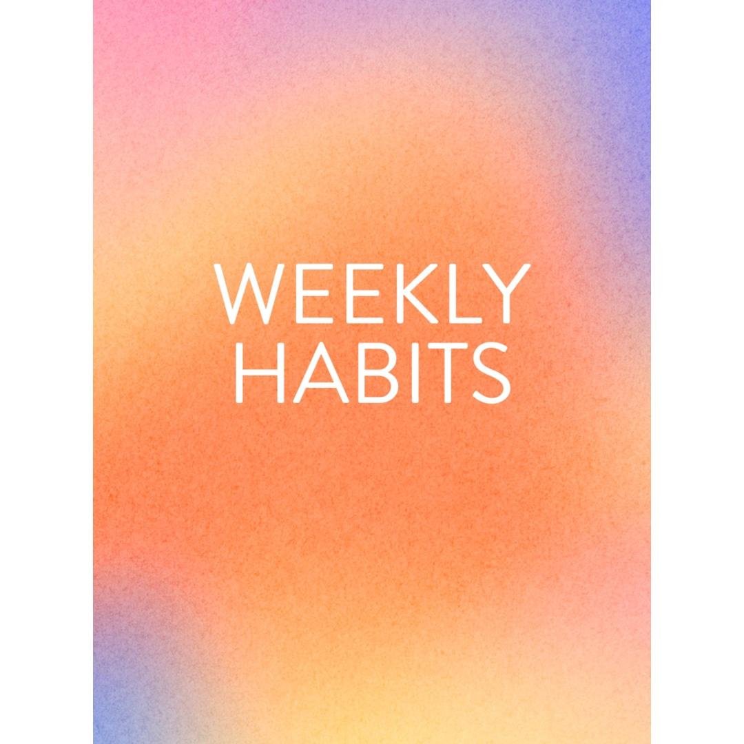 Fall Challenge Weekly Habits