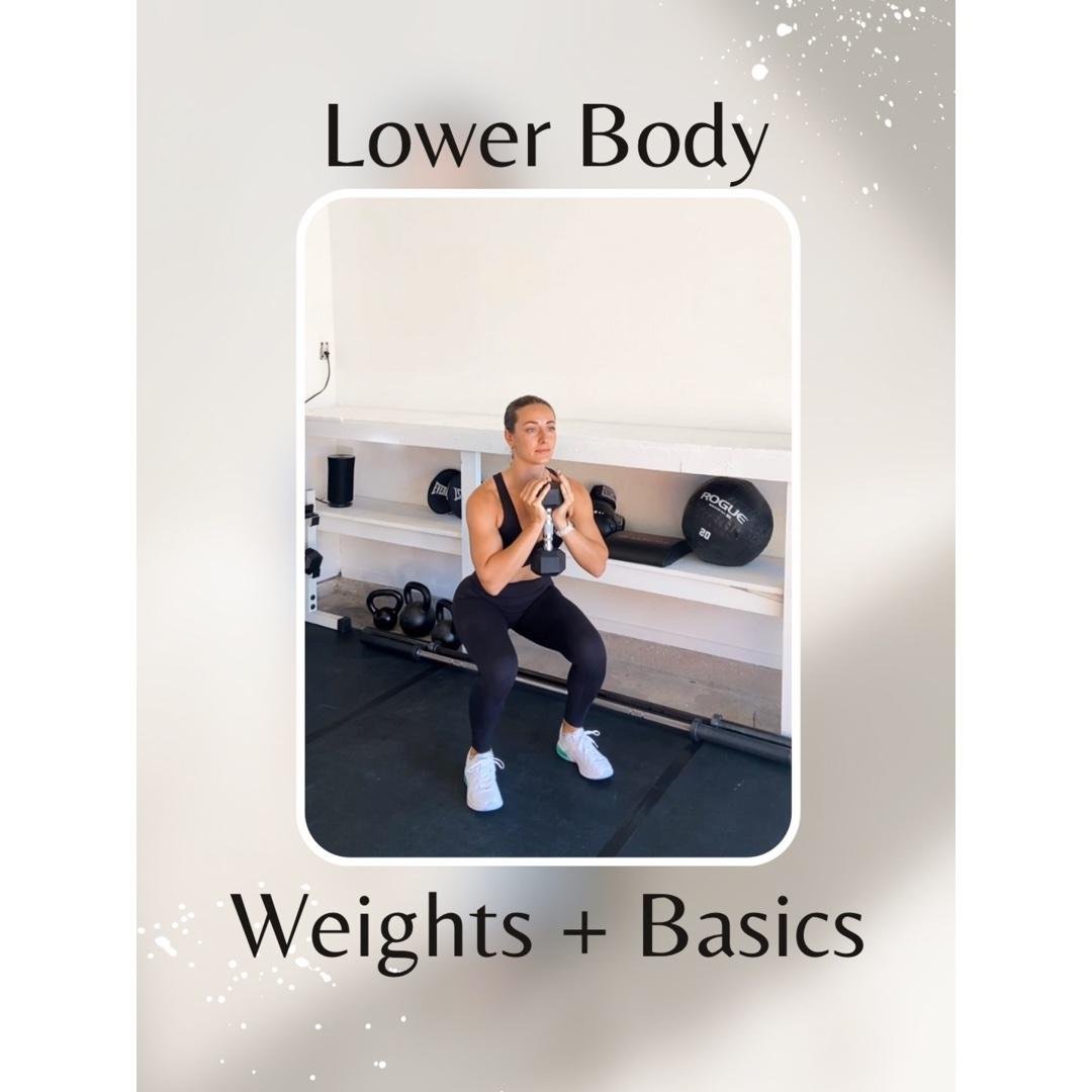 W4 D1: Lower Body