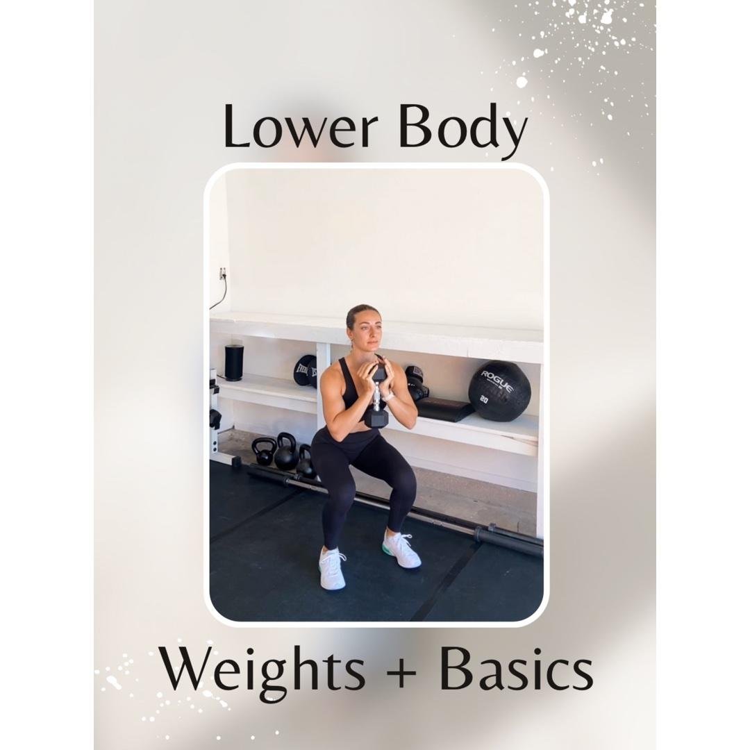 W2 D1: Lower Body