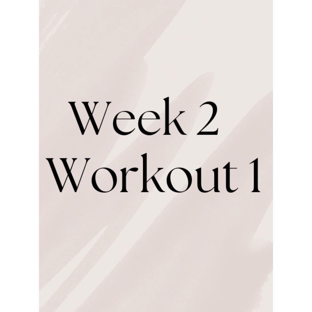 Week2, Workout 1