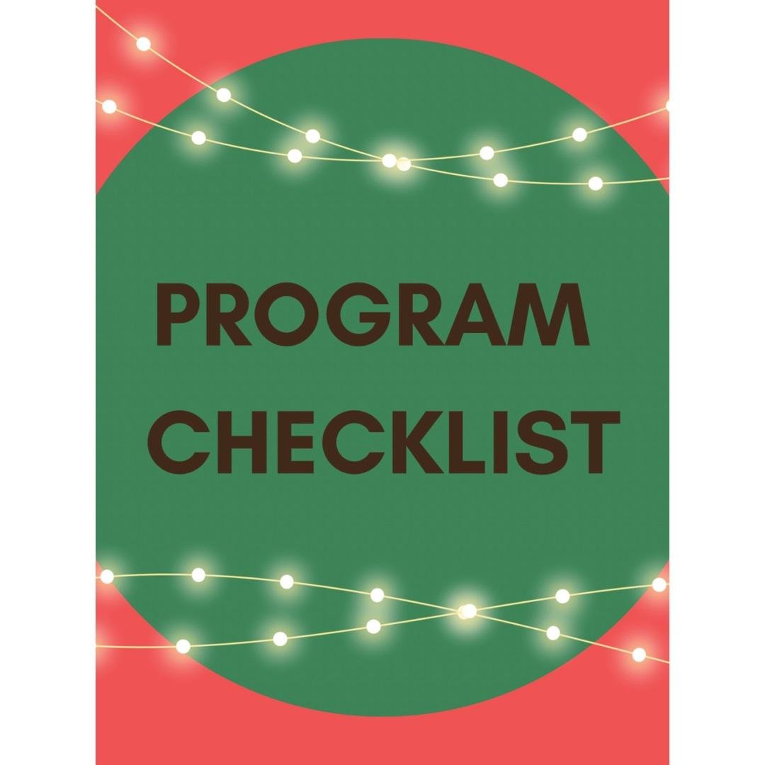 Daily Check-list ✅