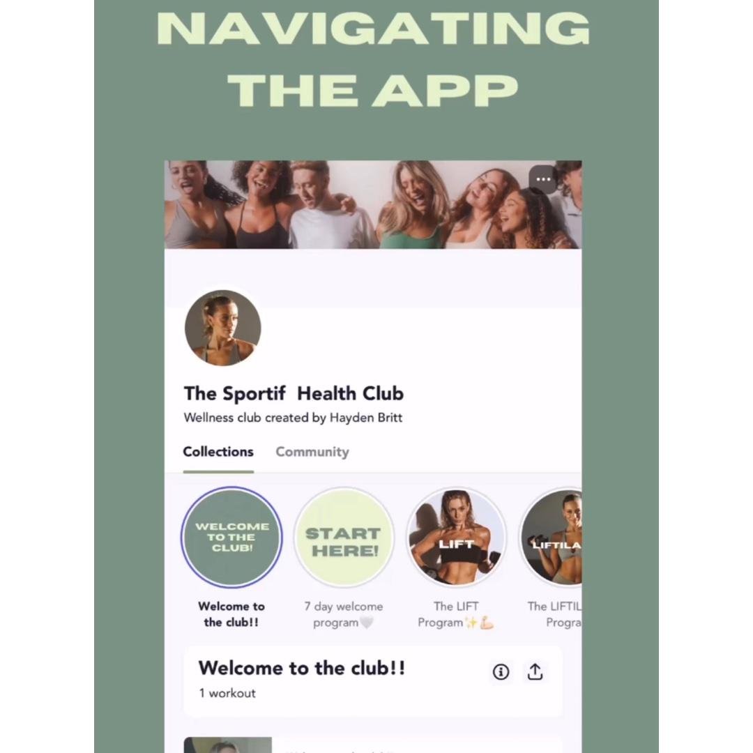 How to navigate the app