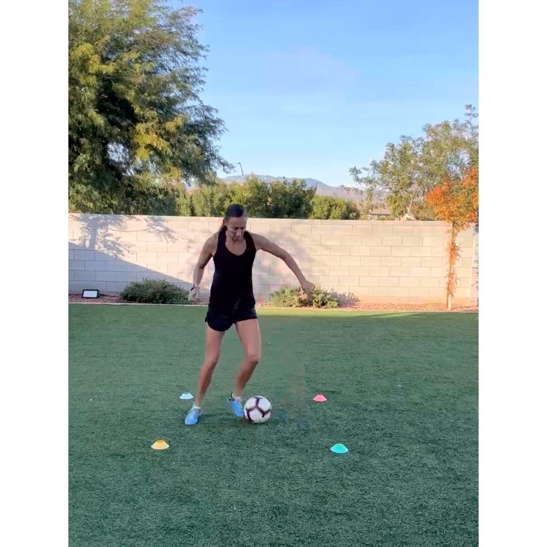 Square footwork + Dribble Around Colors
