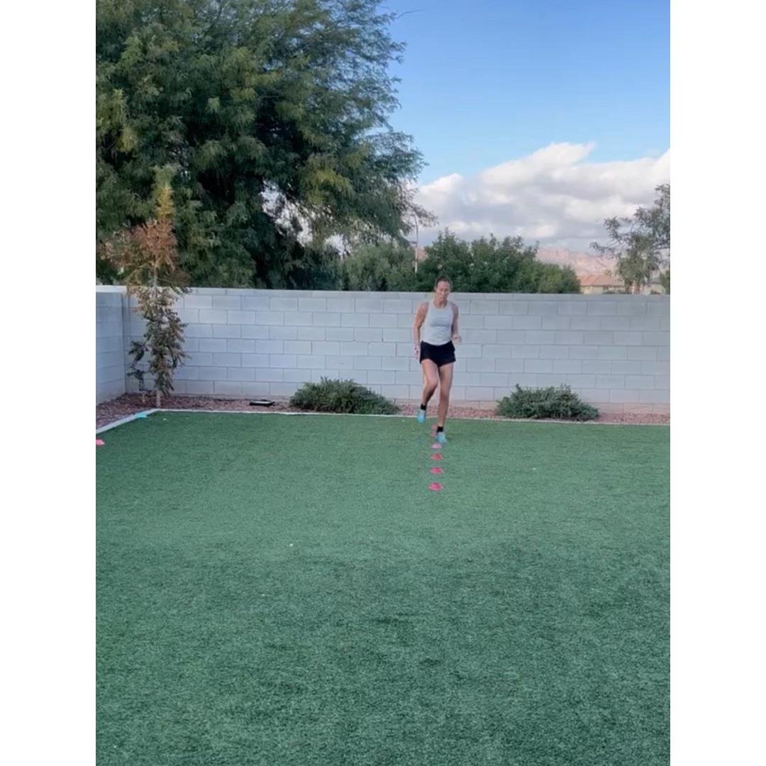 Agility through cones and sprint