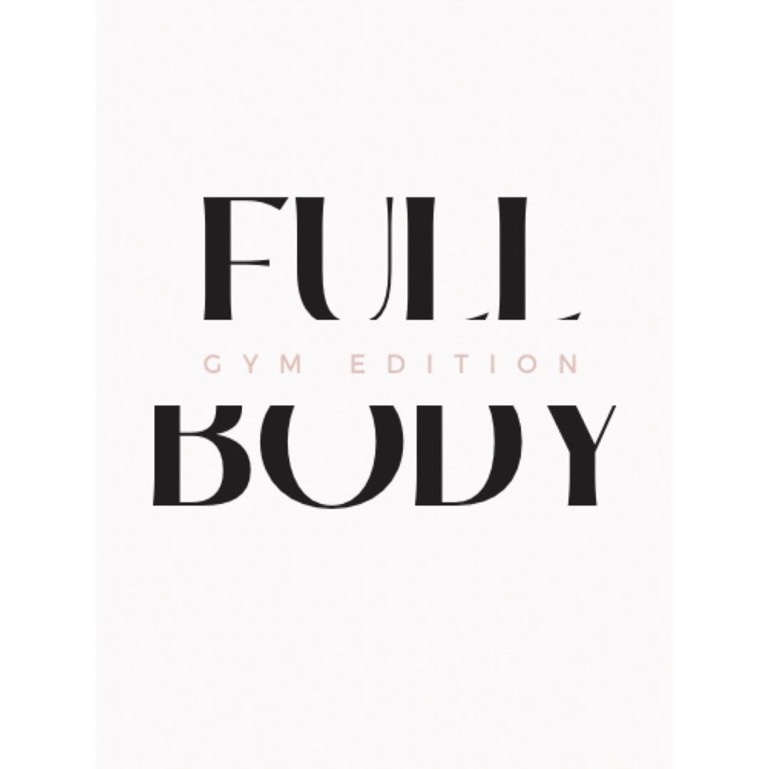 Full body work out - Gym Edition