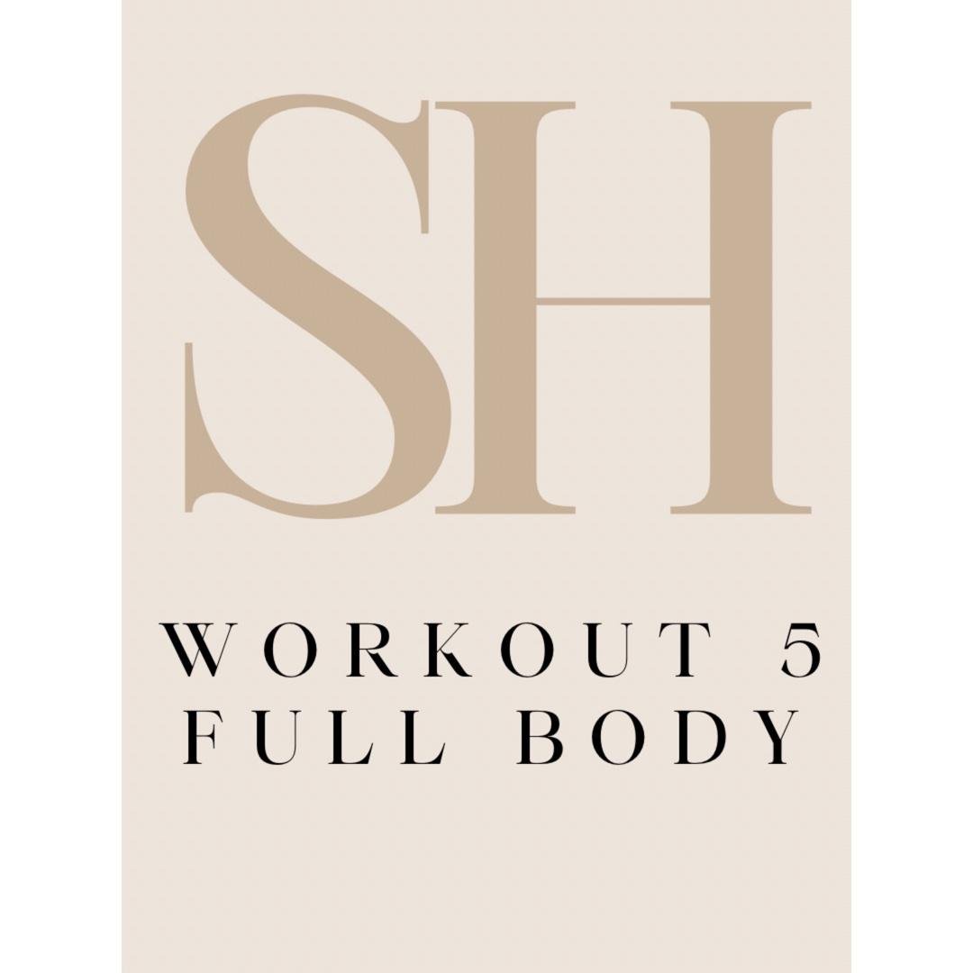 Workout 5: Optional Full Body