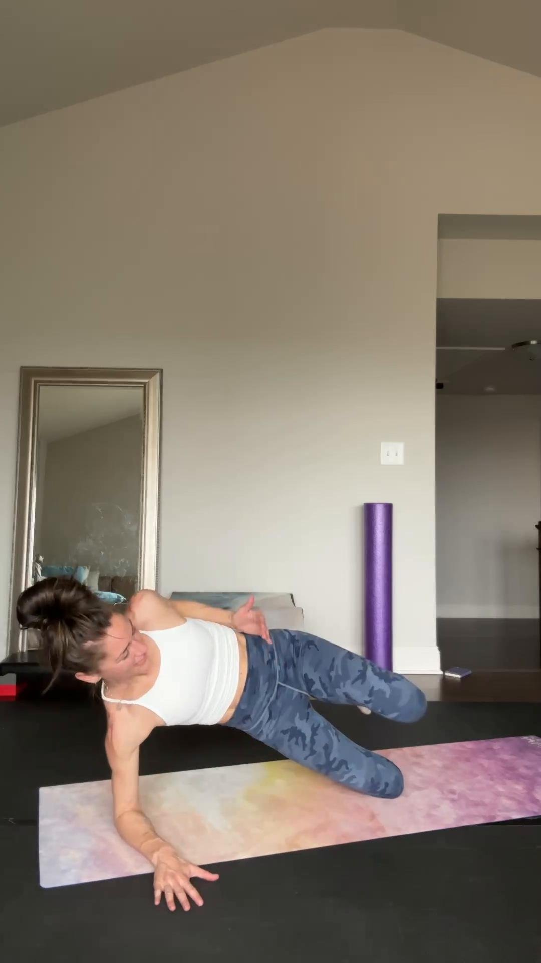 Core + cardio (light weights)