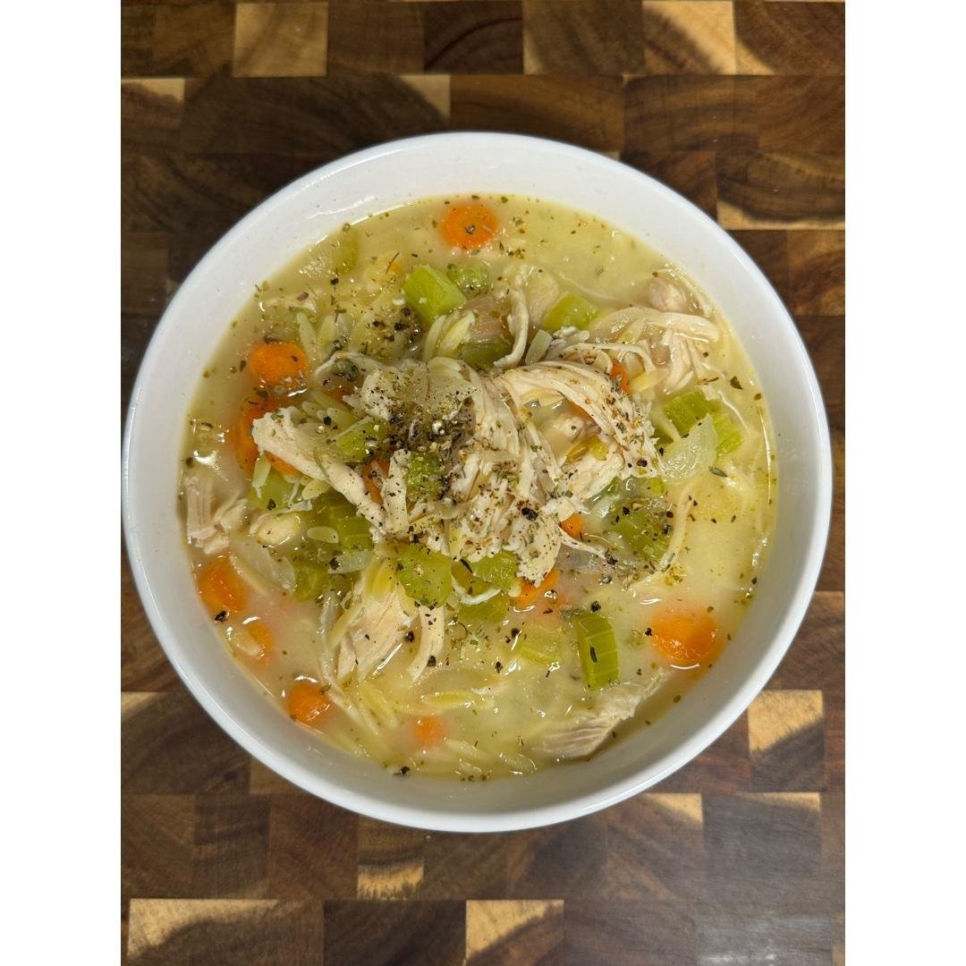One Pot Chicken Orzo Soup