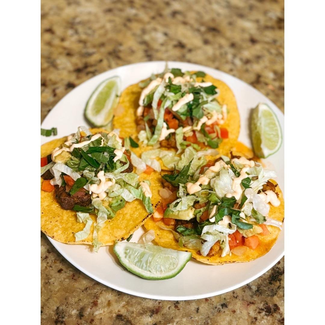 Shrimp + Steak Tostadas 🫓😮‍💨
