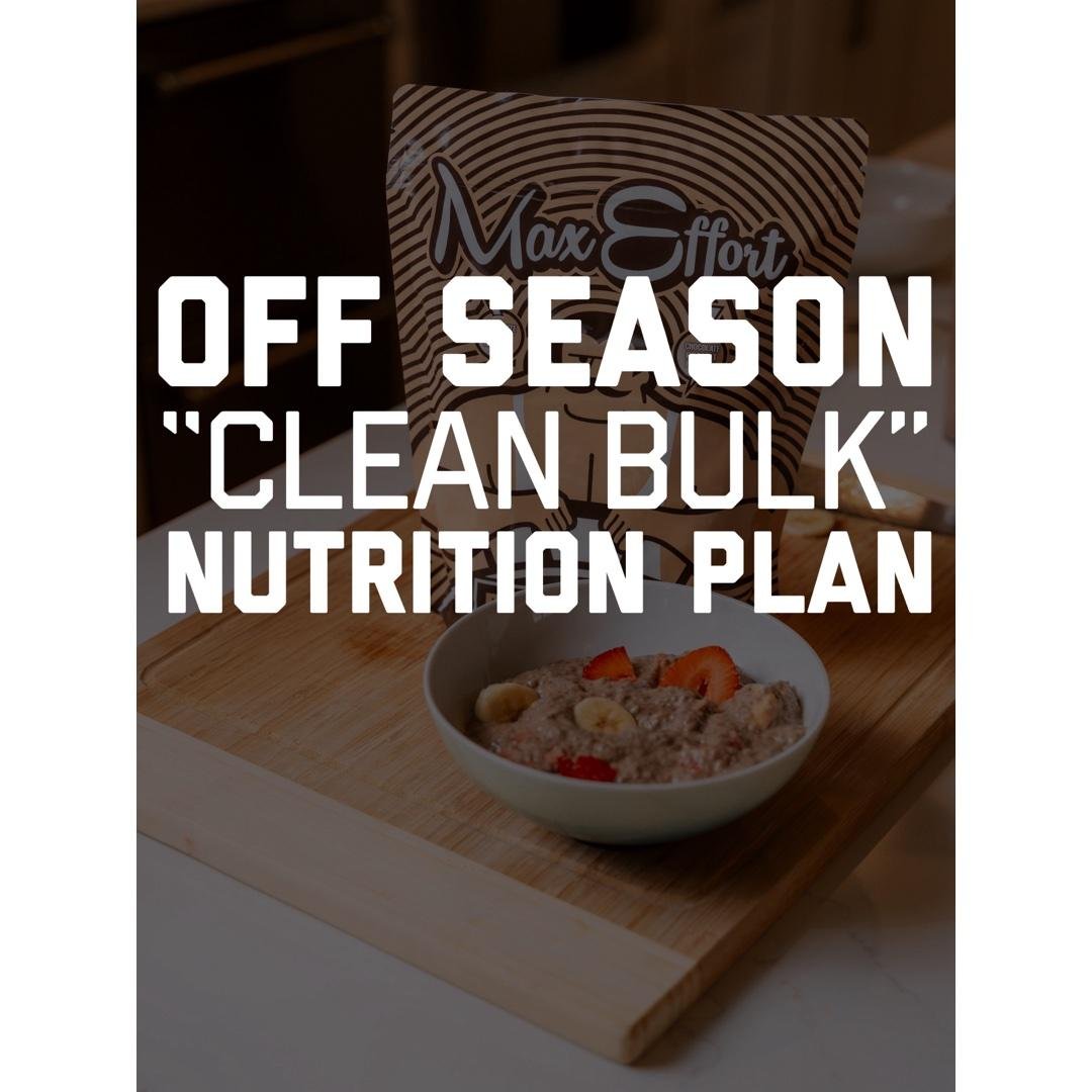 Off Season Meal Plan
