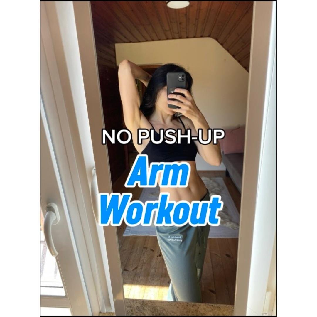 No Pushup Arm Workout. Tone Arms Home Exercises.No Equipment