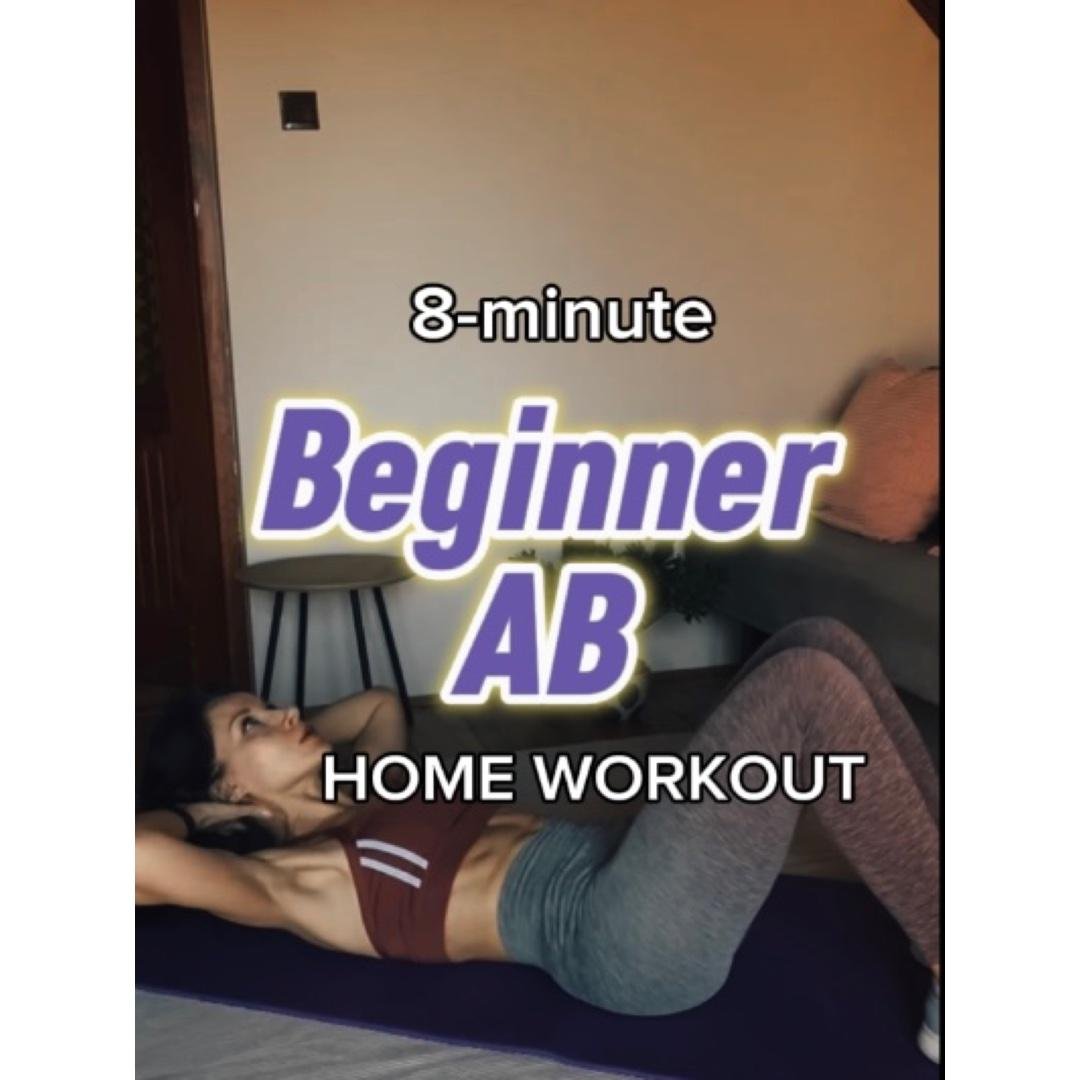 Beginner Ab Workout. 8-min Simple Beginner Six Pack Abs.