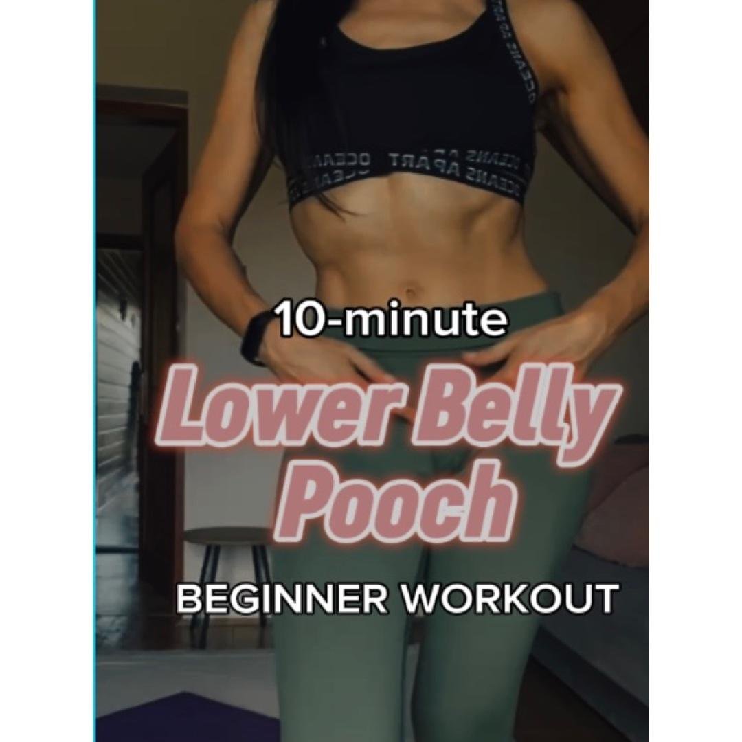 Lower Belly Pooch Workout for Beginners. For Lower Ab Fat.