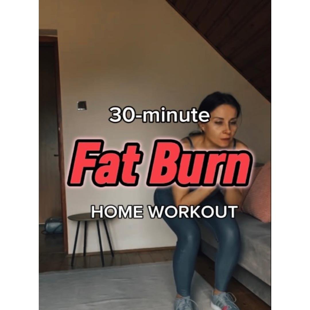 30-min Fat Burn Workout for Women at Home. No Equipment