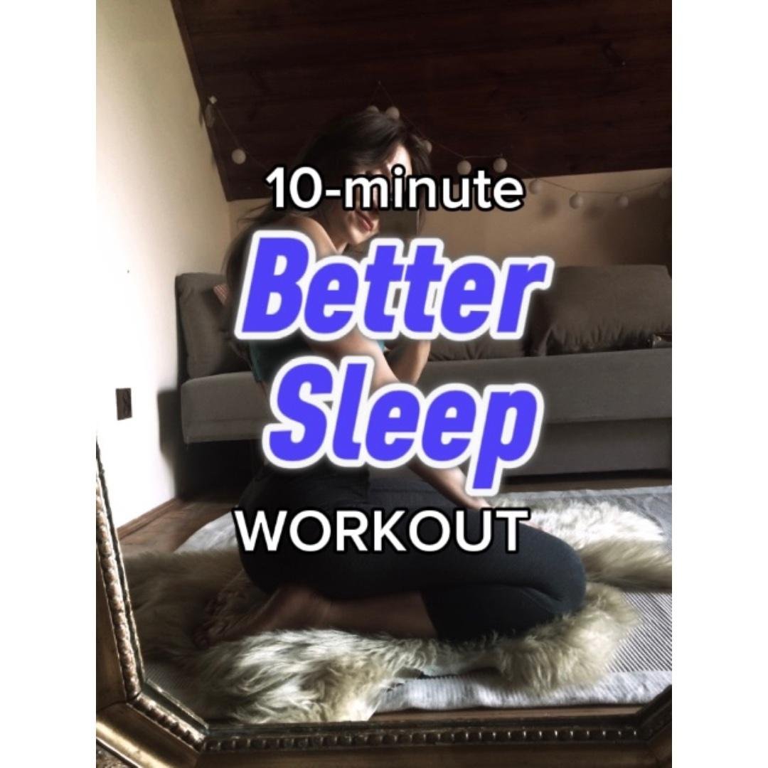 10-minute Workout for Better Sleep. Pre-sleep yoga flow.