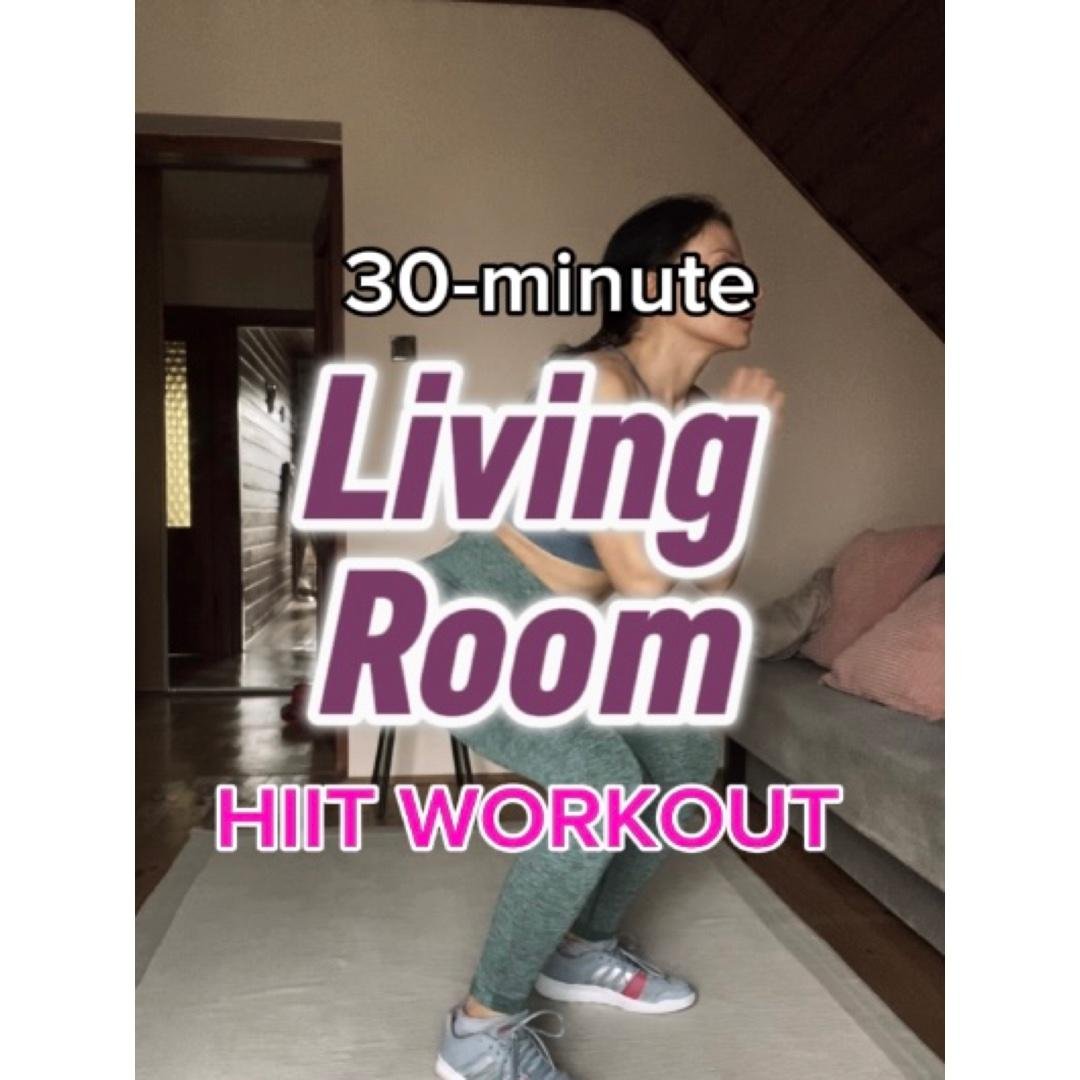 Living Room Inferno: 30-min Home HIIT Workout for Women