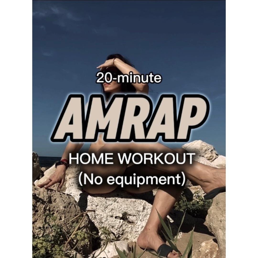 20-Minute AMRAP Home Workout for Women (No Equipment Needed)
