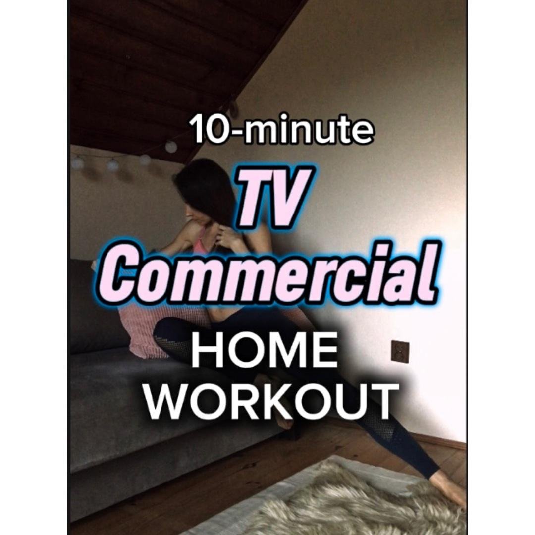 Quick 10-min TV 📺 Commercial Workout for Women. No Equipment