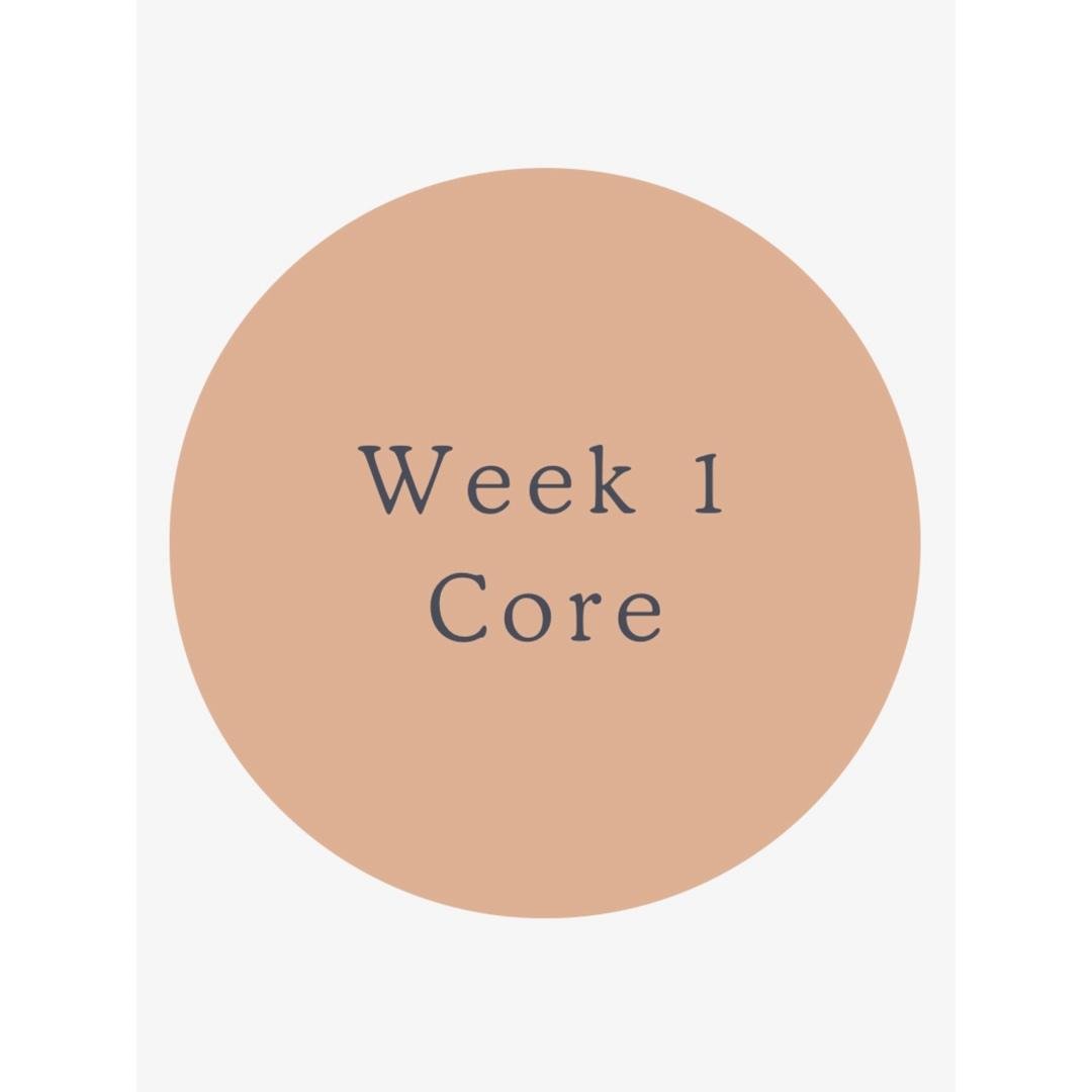 Week 1 core