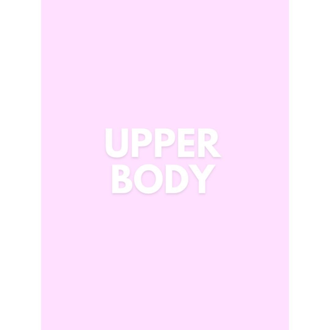 Upper Body wk1 (back/shoulders)