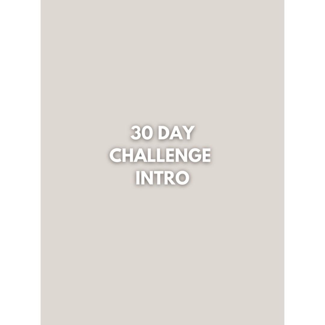 30 DAY TO A BETTER YOU CHALLENGE